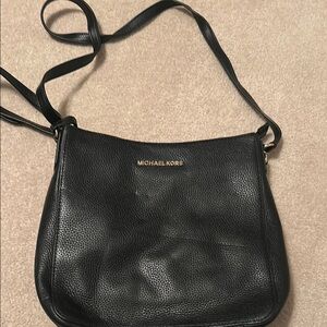 Michael Kors Black Leather Crossbody Bag